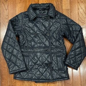 Jacadi Glossy Navy Quilted Jacket size 8